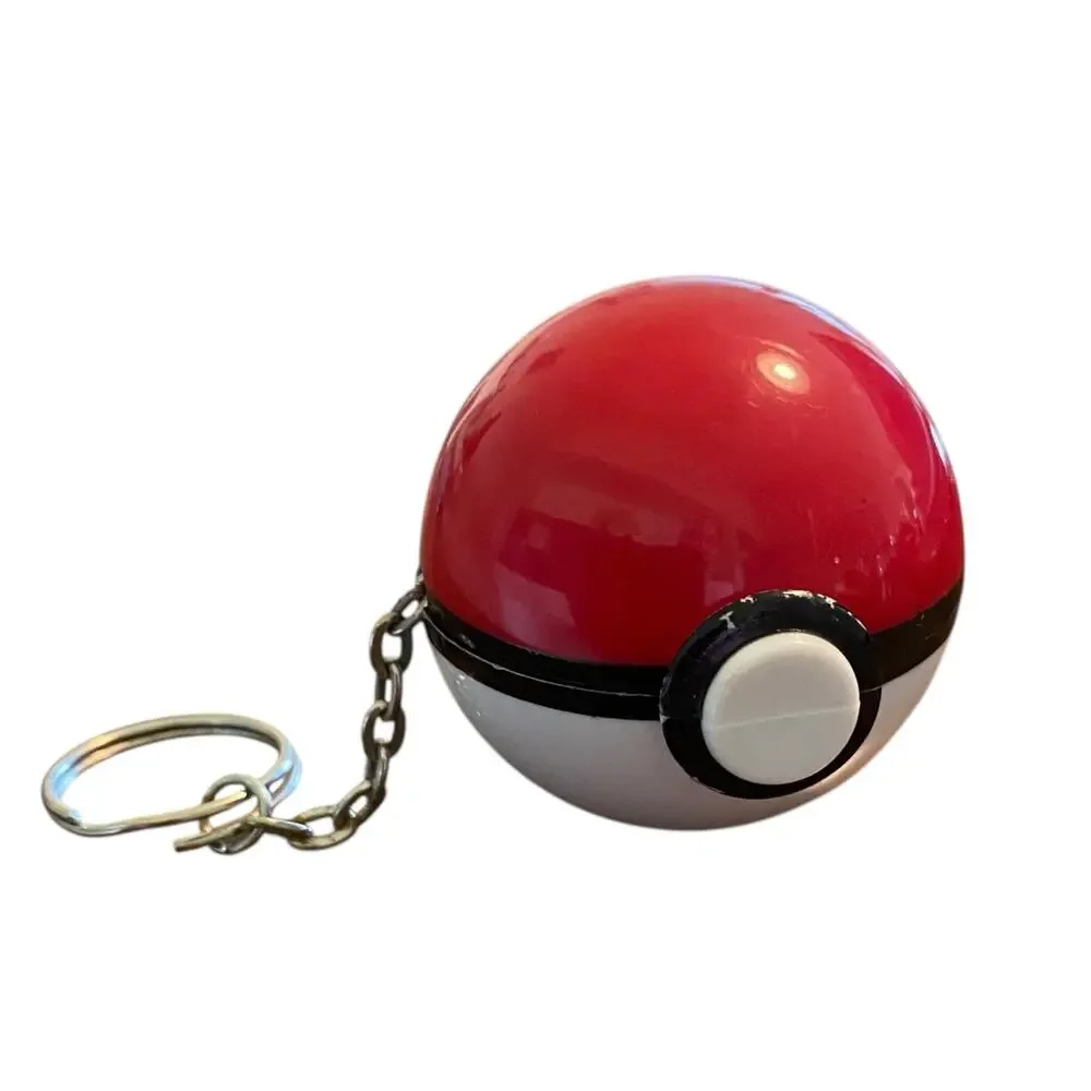 Vintage 1999 EEVEE POKEMON Pokeball Keychain Original Nintendo Collectible Toy